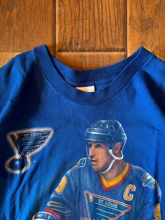 Vintage 90s Wayne Gretzky St. Louis Blues Shirt - Picture 3 of 9
